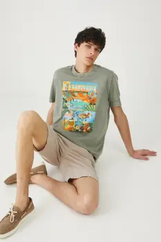 Medicine tricou din bumbac culoarea verde, cu imprimeu imagine