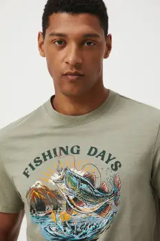 Medicine tricou din bumbac culoarea verde, cu imprimeu imagine