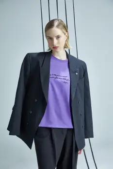 Medicine tricou din bumbac culoarea violet imagine