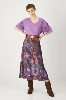 Medicine tricou din bumbac culoarea violet imagine