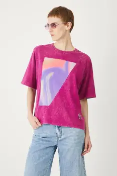 Medicine tricou din bumbac culoarea violet imagine