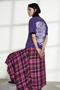 Medicine tricou din bumbac culoarea violet imagine