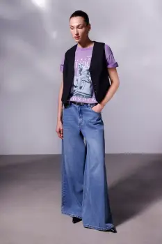 Medicine tricou din bumbac culoarea violet imagine