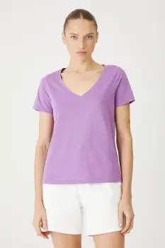Medicine tricou din bumbac culoarea violet imagine