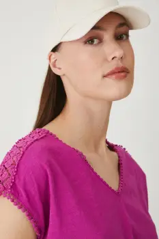 Medicine tricou din bumbac culoarea violet imagine