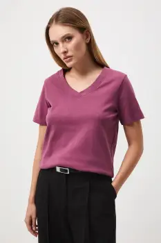 Medicine tricou din bumbac culoarea violet imagine