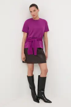 Medicine tricou din bumbac culoarea violet imagine