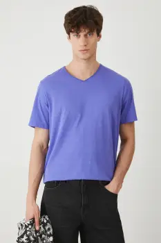 Medicine tricou din bumbac culoarea violet, neted imagine