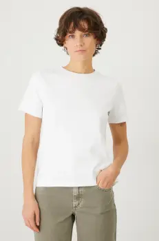 Medicine tricou din bumbac femei, culoarea alb imagine