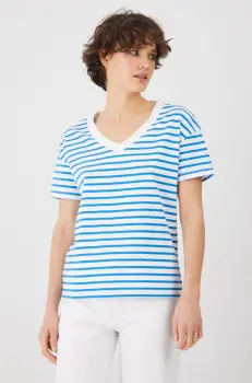 Medicine tricou din bumbac femei, culoarea alb imagine