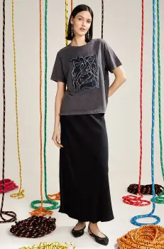 Medicine tricou din bumbac femei, culoarea gri imagine