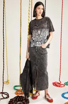 Medicine tricou din bumbac femei, culoarea gri imagine