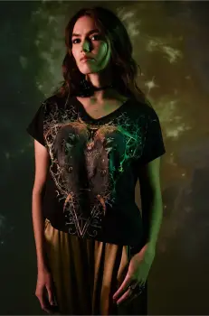 Medicine tricou din bumbac femei, culoarea negru imagine