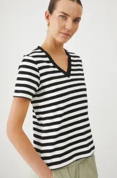 Medicine tricou din bumbac femei, culoarea negru imagine