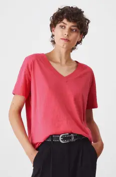 Medicine tricou din bumbac femei, culoarea roz imagine