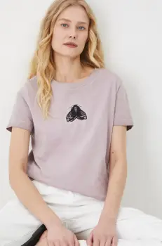 Medicine tricou din bumbac femei, culoarea roz imagine