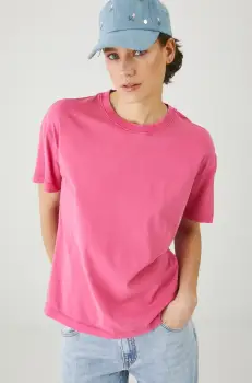 Medicine tricou din bumbac femei, culoarea roz imagine