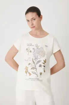 Medicine tricou femei, culoarea bej imagine