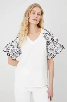 Medicine tricou femei, culoarea bej imagine