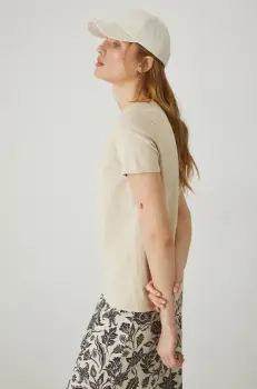 Medicine tricou femei, culoarea bej imagine