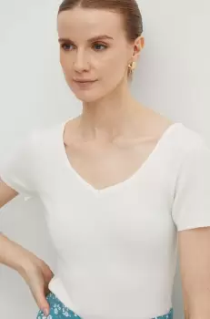 Medicine tricou femei, culoarea bej imagine