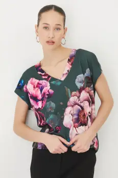 Medicine tricou femei, culoarea turcoaz imagine