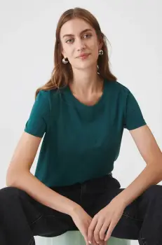 Medicine tricou femei, culoarea verde imagine