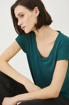 Medicine tricou femei, culoarea verde imagine