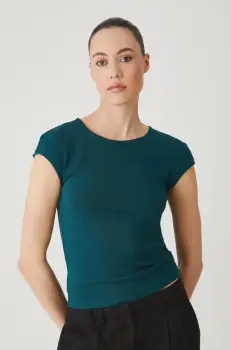 Medicine tricou femei, culoarea verde imagine