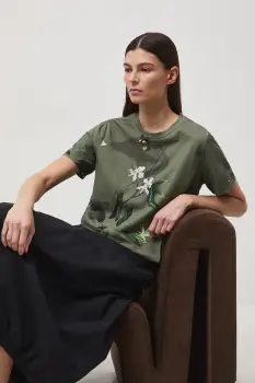 Medicine Tricou femei din bumbac cu elastan imagine