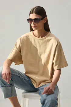 Medicine tricou oversized de dama din bumbac imagine