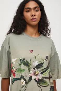 Medicine tricou oversized de dama din bumbac cu elastan imagine