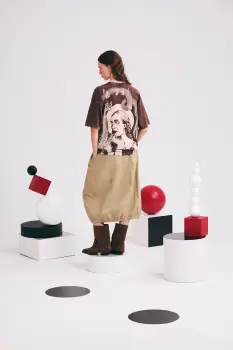 Medicine tricou oversized pentru femei, din bumbac imagine