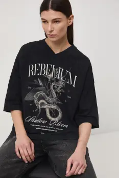 Medicine tricou oversized pentru femei, din bumbac imagine
