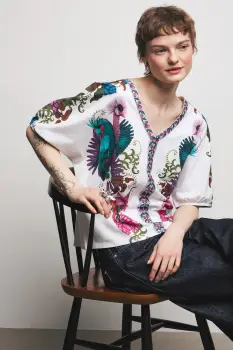 Medicine tricou oversized pentru femei, din bumbac imagine