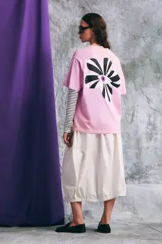 Medicine tricou oversized pentru femei, din bumbac imagine