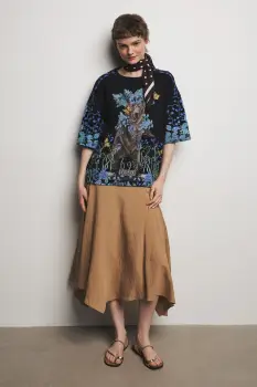 Medicine tricou oversized pentru femei, din bumbac imagine