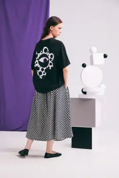 Medicine tricou oversized pentru femei, din bumbac imagine