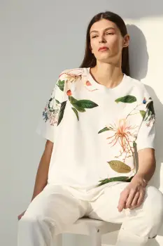 Medicine tricou oversized pentru femei, din bumbac imagine