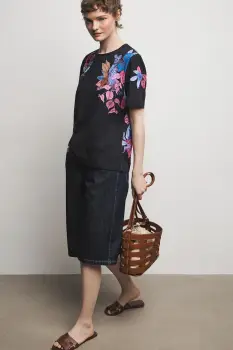 Medicine tricou pentru femei, din bumbac cu elastan imagine