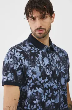 Medicine tricou polo barbati, culoarea albastru marin, modelator imagine