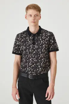 Medicine tricou polo barbati, culoarea negru imagine