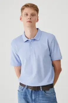 Medicine tricou polo barbati, melanj imagine