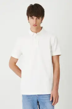 Medicine tricou polo culoarea bej, uni imagine