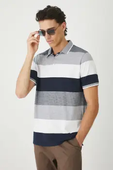 Medicine tricou polo culoarea bleumarin, cu imprimeu imagine