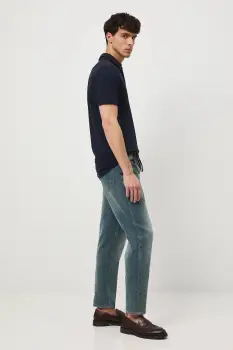 Medicine tricou polo culoarea bleumarin, uni imagine