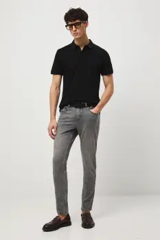 Medicine tricou polo culoarea negru, uni imagine