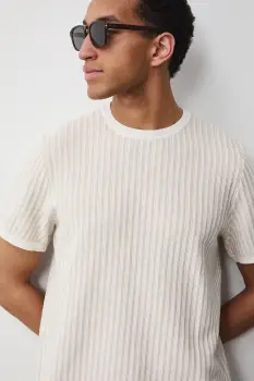 Medicine tricou tricotat pentru barbati, din bumbac imagine