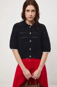 Medicine tricou tricotat pentru femei, din bumbac imagine