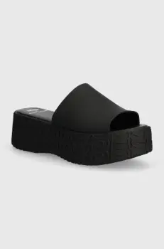 Melissa papuci BECKY + MARC JACOBS AD femei, culoarea negru, cu platforma, M.33968.AP440 imagine